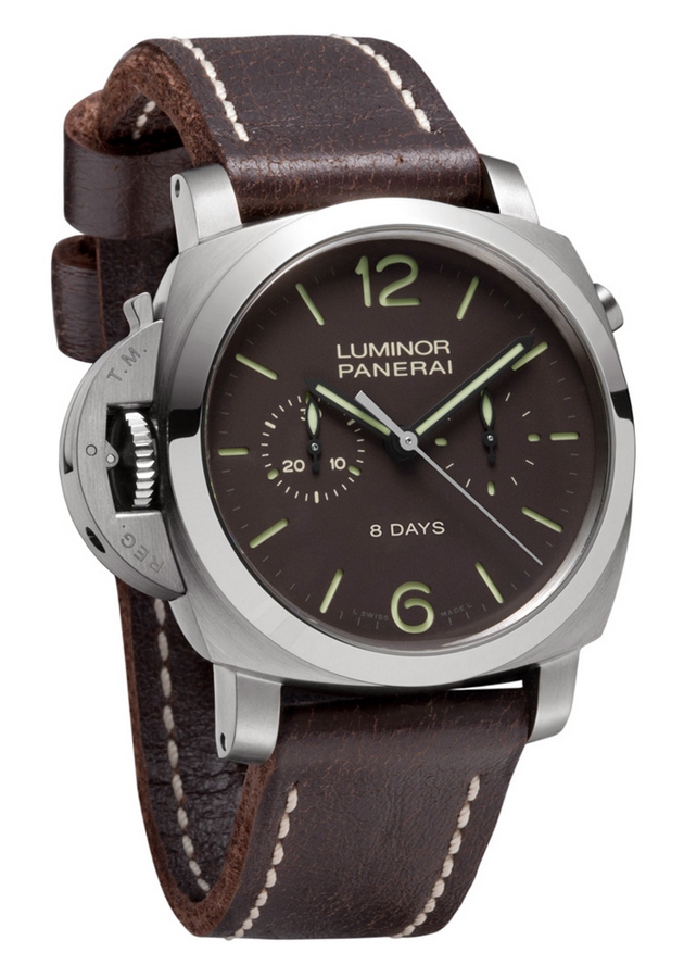 Panerai Luminor 1950 Titanium Dive Watch - Swiss Automatic, Black Subdial