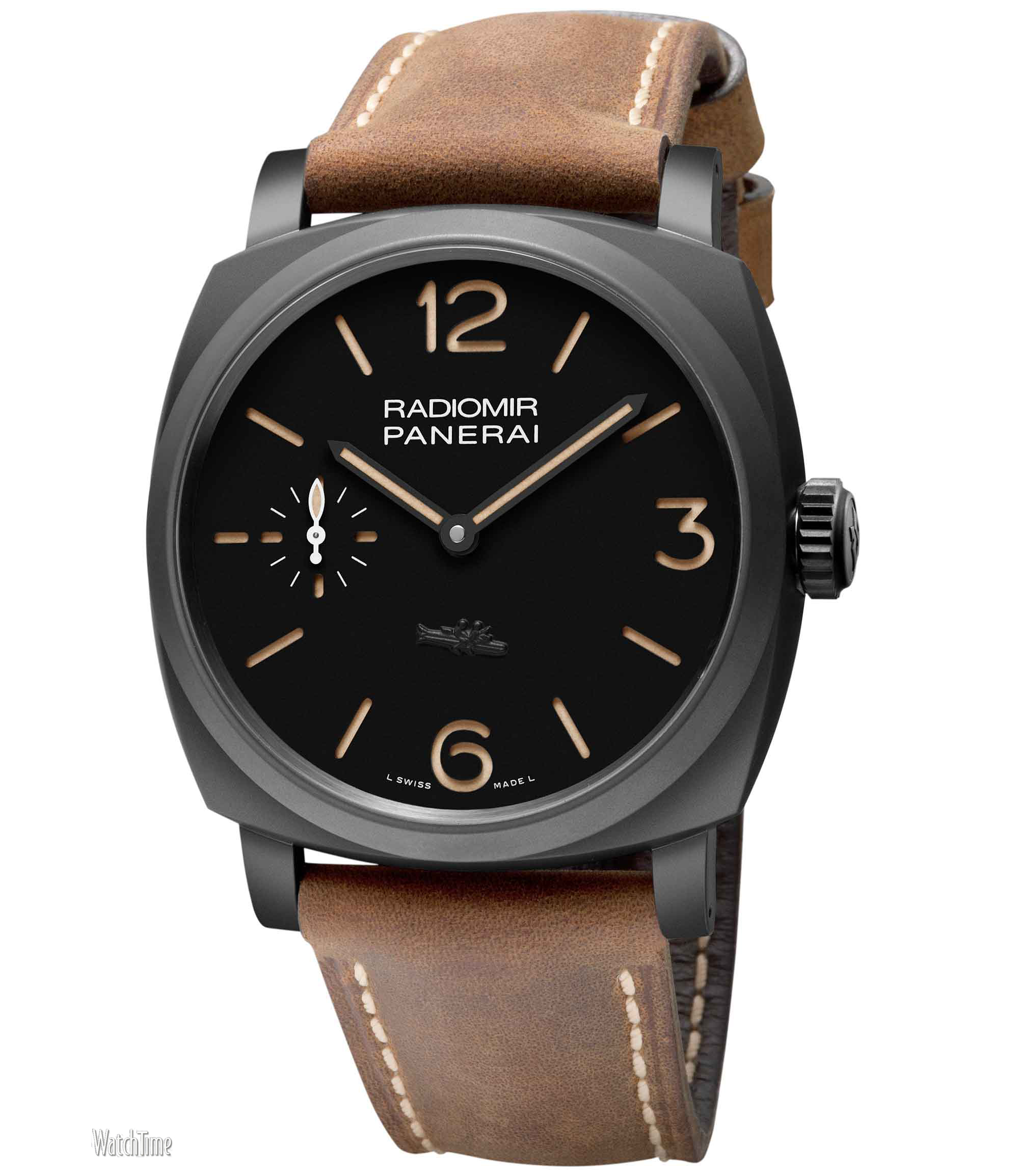 Panerai Radiomir Swiss Clone 1940 PAM00532 Automatic Black Face Dive Watch