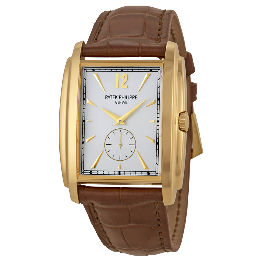 Patek Philippe Gondolo 5124J-001 Swiss Clone Manual Wind, Polished Gold, Black Roman Face, 30m Water-Resistant Watch