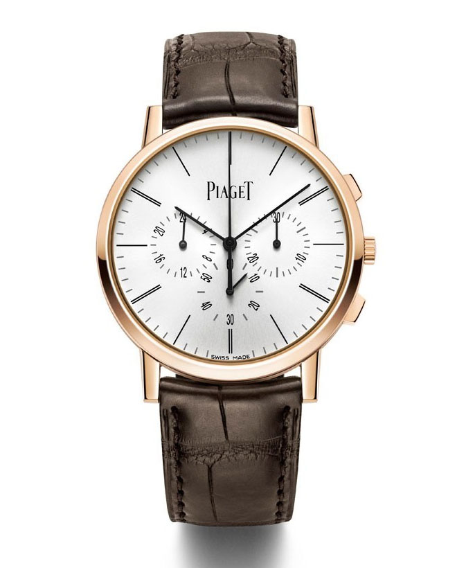 Piaget Altiplano Swiss Clone Automatic 18K Rose Gold Case Blue Dial Watch