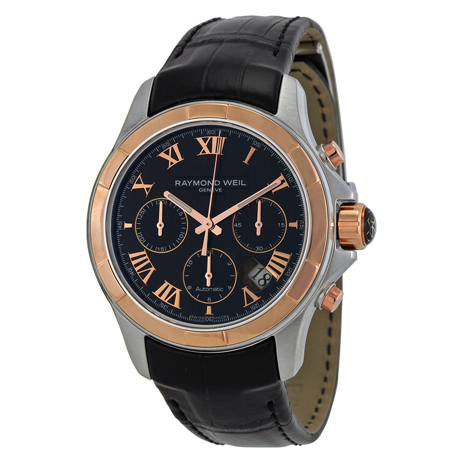 Raymond Weil Parsifal 7260SC5 Swiss Automatic Steel Black Face Dive Watch