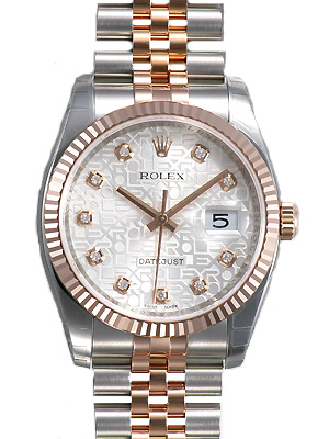 Rolex Datejust 41mm Swiss Clone Automatic Steel & Diamond Bezel Classic Watch