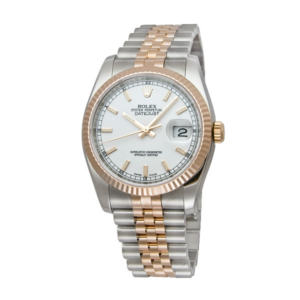Swiss-Engineered Rolex Datejust 116231WSJ Imitation 36mm Gold & Black Dial Watch