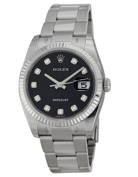 Stainless Steel Rolex Datejust 41mm Black Dial Automatic Homage Watch