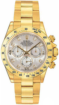 Rolex Daytona Clone 116528-MDO White Pearl Automatic Watch - 40mm Case