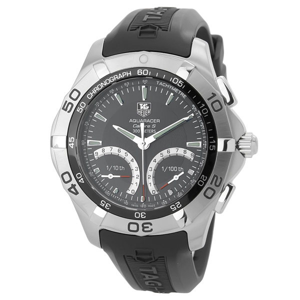 Tag Heuer Aquaracer Chronograph 70mm Automatic Black Face Dive Watch