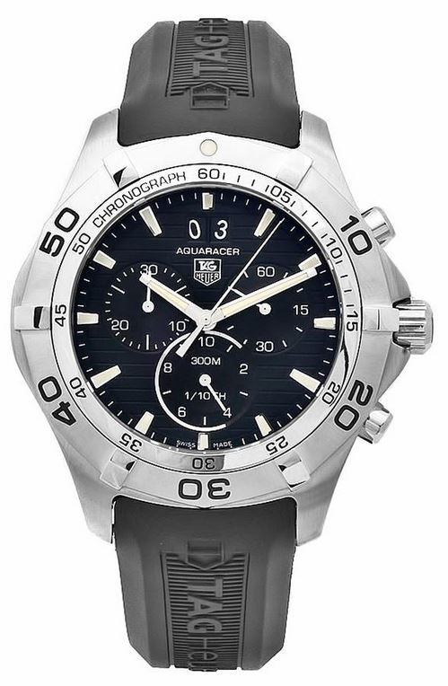 Tag Heuer Aquaracer Dive Chrono Replica - Black Dial Automatic 200M Water Resistant Watch