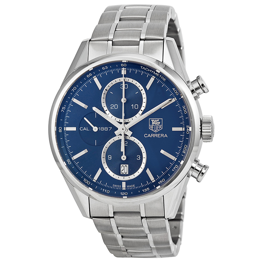 Tag Heuer Carrera Clone Automatic Chronograph 43mm Black Carbon Watch