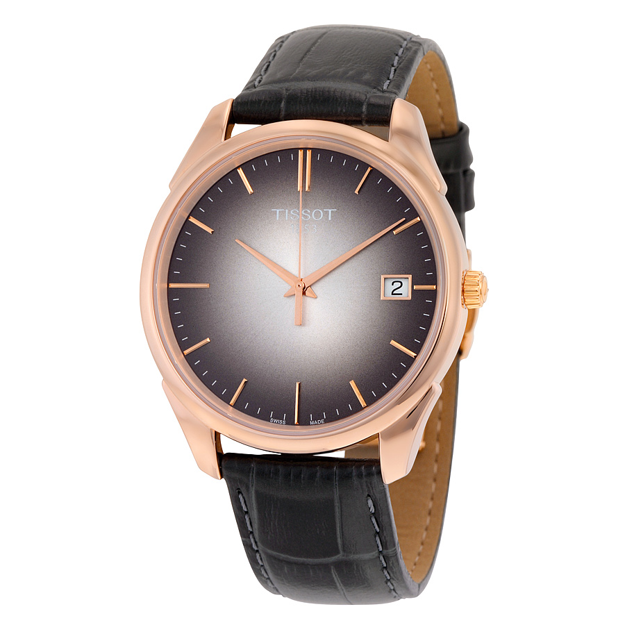 Tissot Vintage Chronograph Black Face Steel Case Quartz Watch