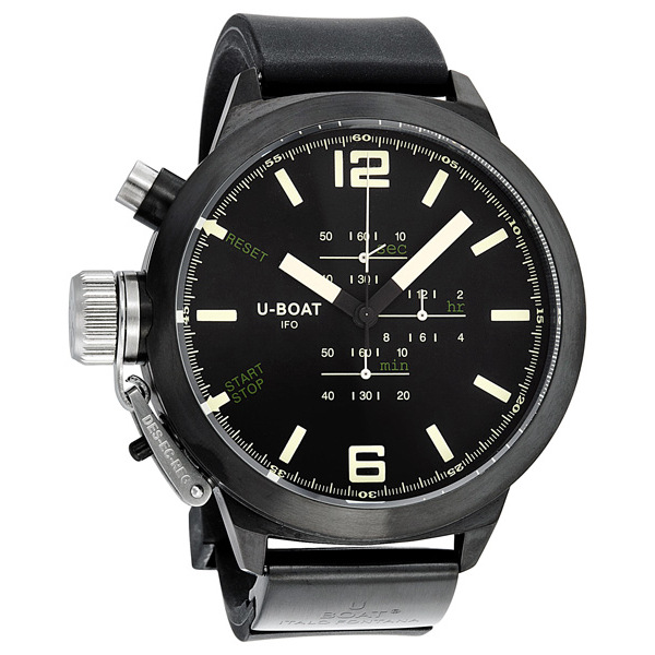 U-Boat 1022 Clone Dive Time Automatic Jet Black Watch