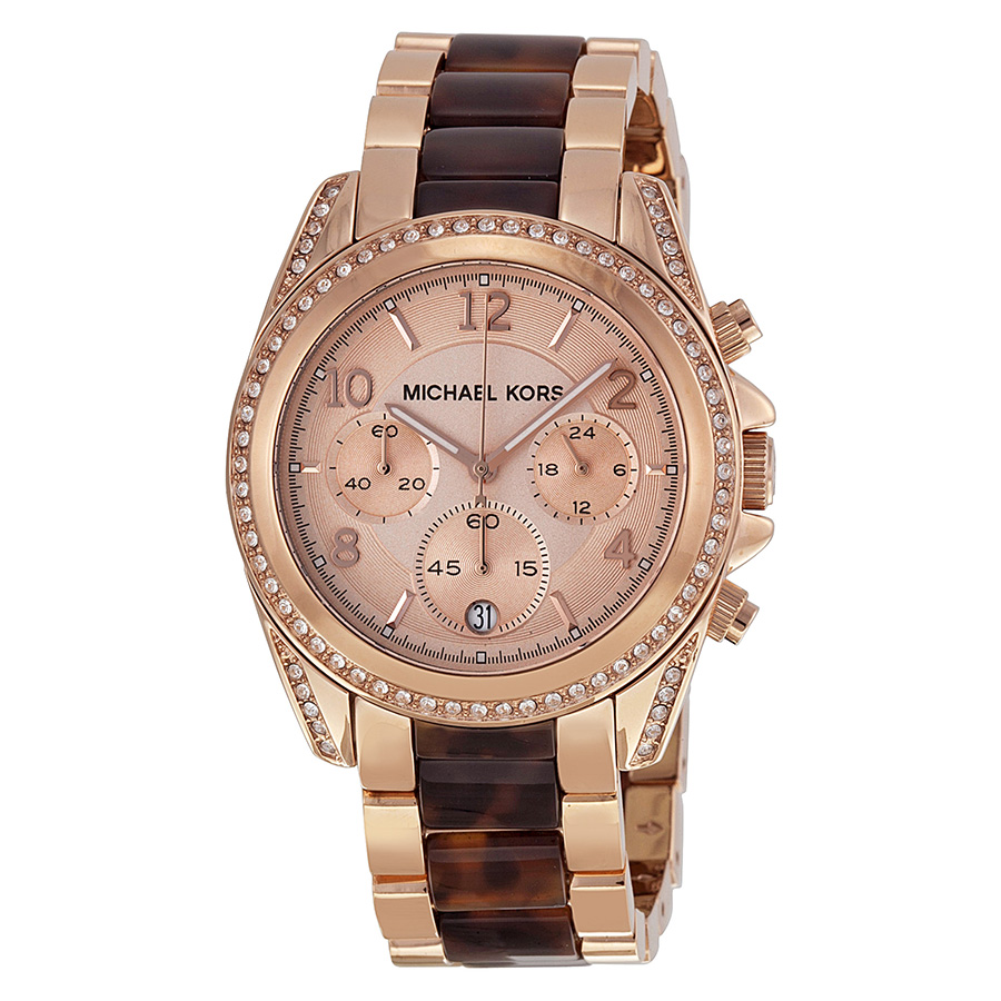 Michael Kors Blair MK5859 Rose Gold-Tone Steel Quartz Watch