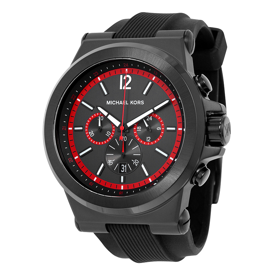 Michael Kors Dylan MK8453 Stainless Steel Chronograph Black Dial Watch