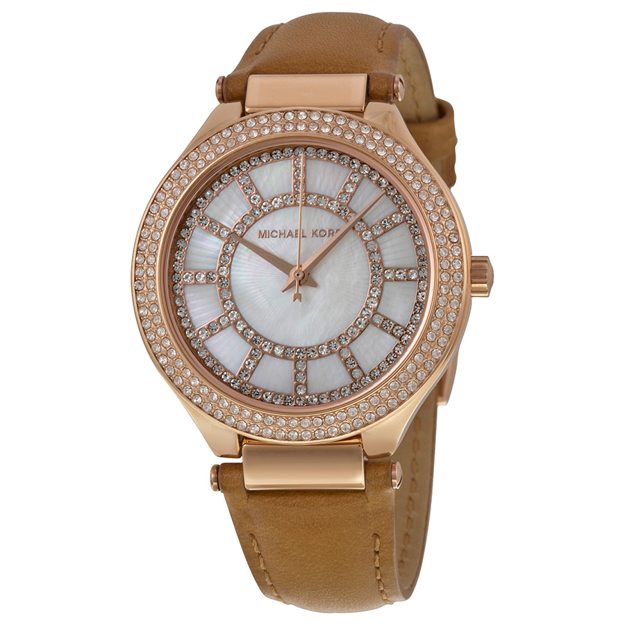 Michael Kors Kerry MK2421 Pearl Set Crystal Timepiece for Women