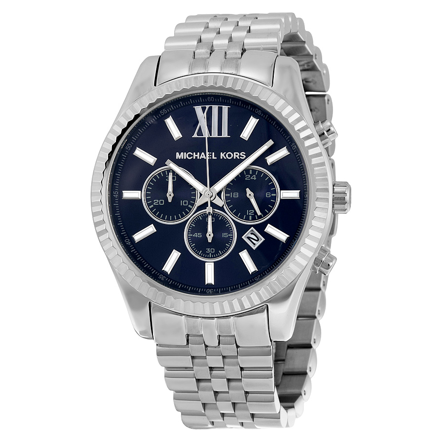 Michael Kors Lexington MK8280 Imitation Stainless Steel Automatic Black Face Watch