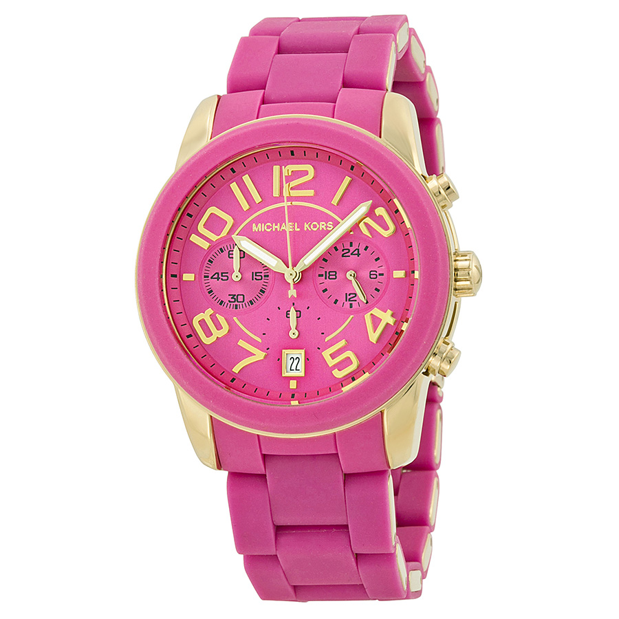 Michael Kors Mercer MK5890 Gold-Plated Automatic Chrono Watch, 34mm Stainless Steel