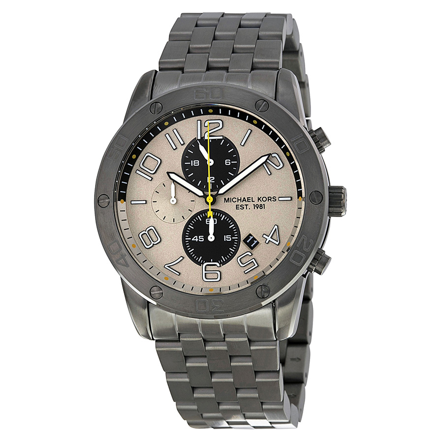 Michael Kors Mercer MK8349 Gunmetal Stainless Steel Automatic Chronograph Watch