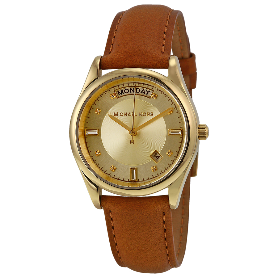 Michael Kors MK2374 Gold-Tone Stainless Steel Ladies Chronograph Watch