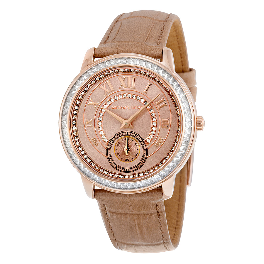 Michael Kors MK2448 Rose Gold Crystal Watch - Sparkling Elegance