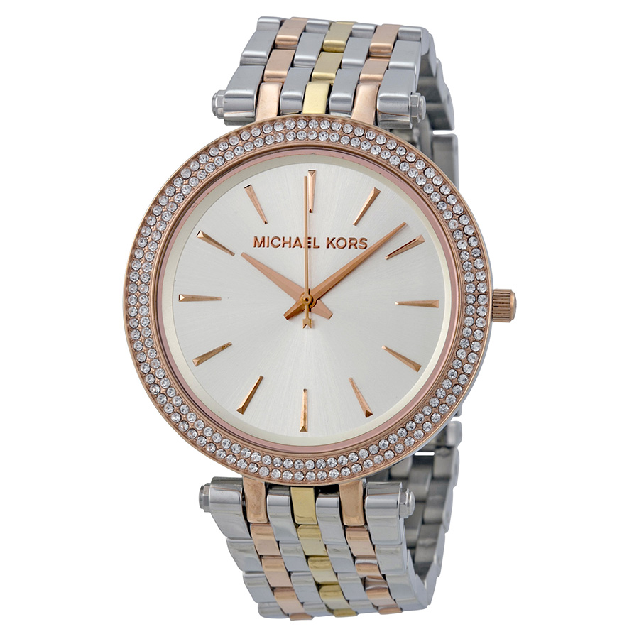 Michael Kors MK3203 Lady's Watch - Gold-Plated, White Dial, Swiss Quartz, 34mm
