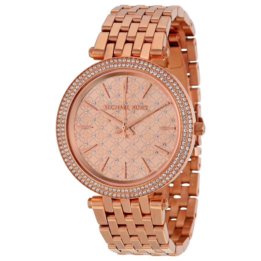 Michael Kors MK3399 Glamour Rose Gold Tone Stainless Steel Ladies Watch