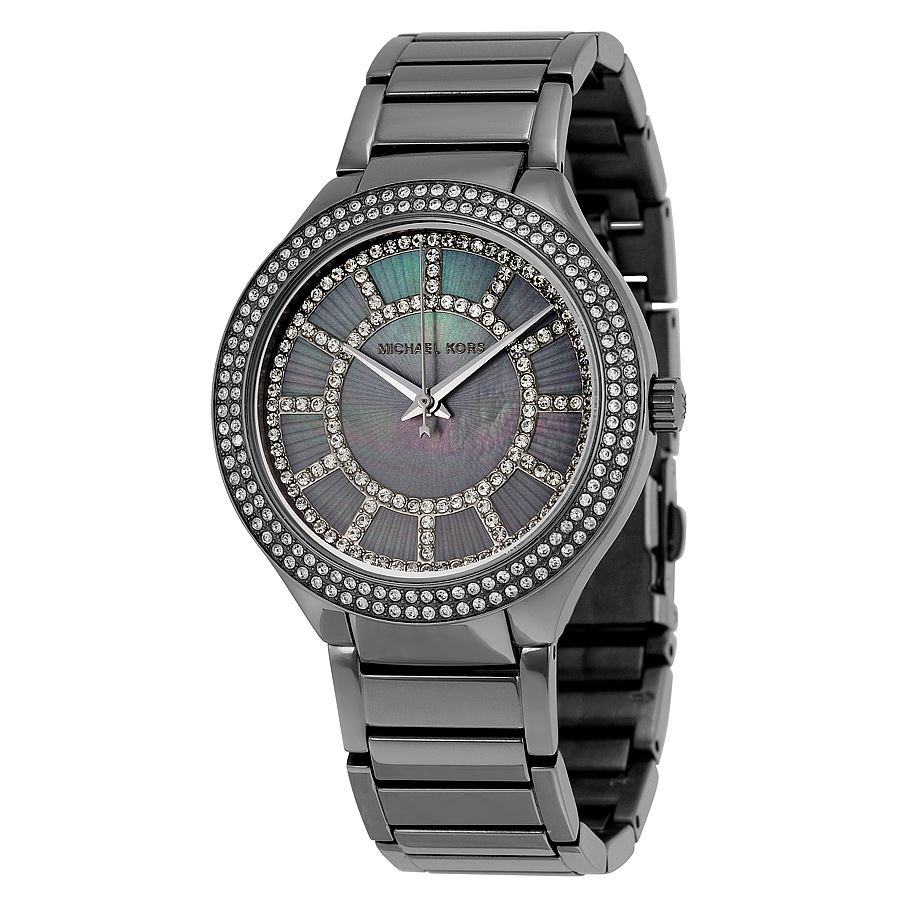 Michael Kors MK3410 Grey Crystal-set Timepiece Watch