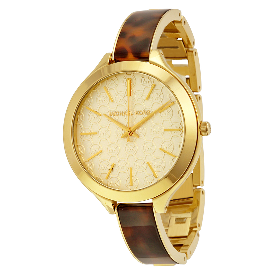Michael Kors MK4293 White Logo Chronograph Watch