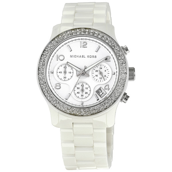 Michael Kors MK5188 White Dial Steel Automatic Women's Watch