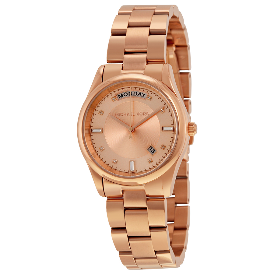 Michael Kors MK6071 Lady's Gold-Tone Watch with Swarovski Crystals