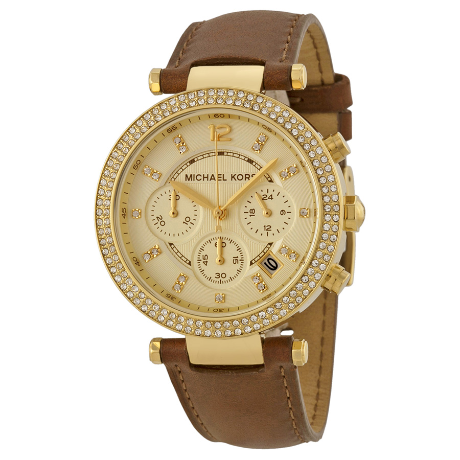 Michael Kors Parker MK2249 - Fashionable Casual Ladies Watch with Rose Gold Accents