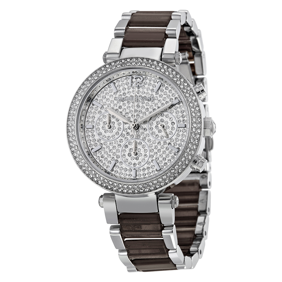 Michael Kors Parker MK6284 Imitation Mens Watch - Silver Mesh Band - Analog Dial - Casual Fashion Timepiece