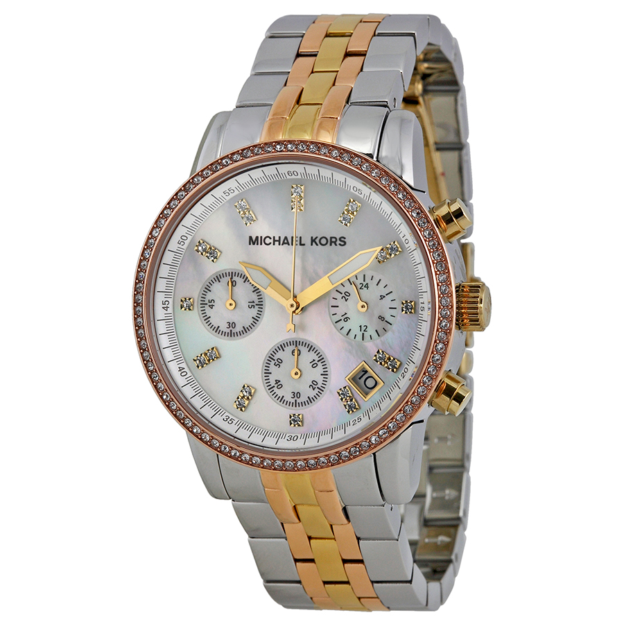 Michael Kors Ritz MK5650 Ladies Quartz Watch with Rose Gold-Tone