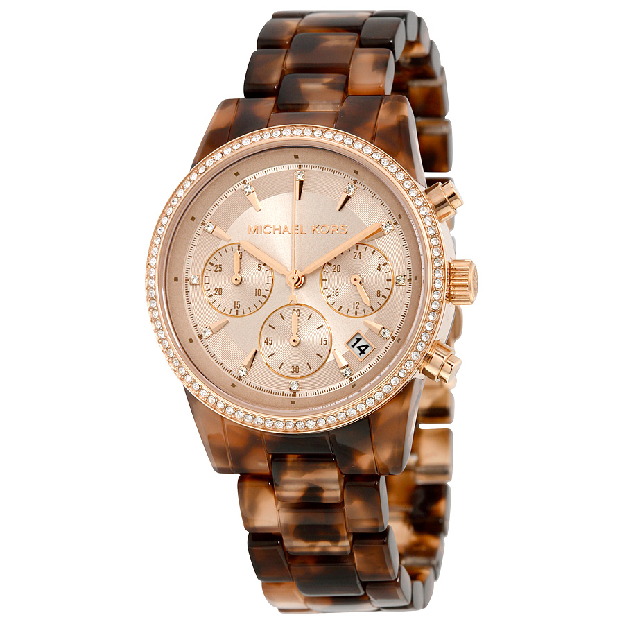Michael Kors Ritz MK6280 Knockoff Classic Tortoise Acetate Watch