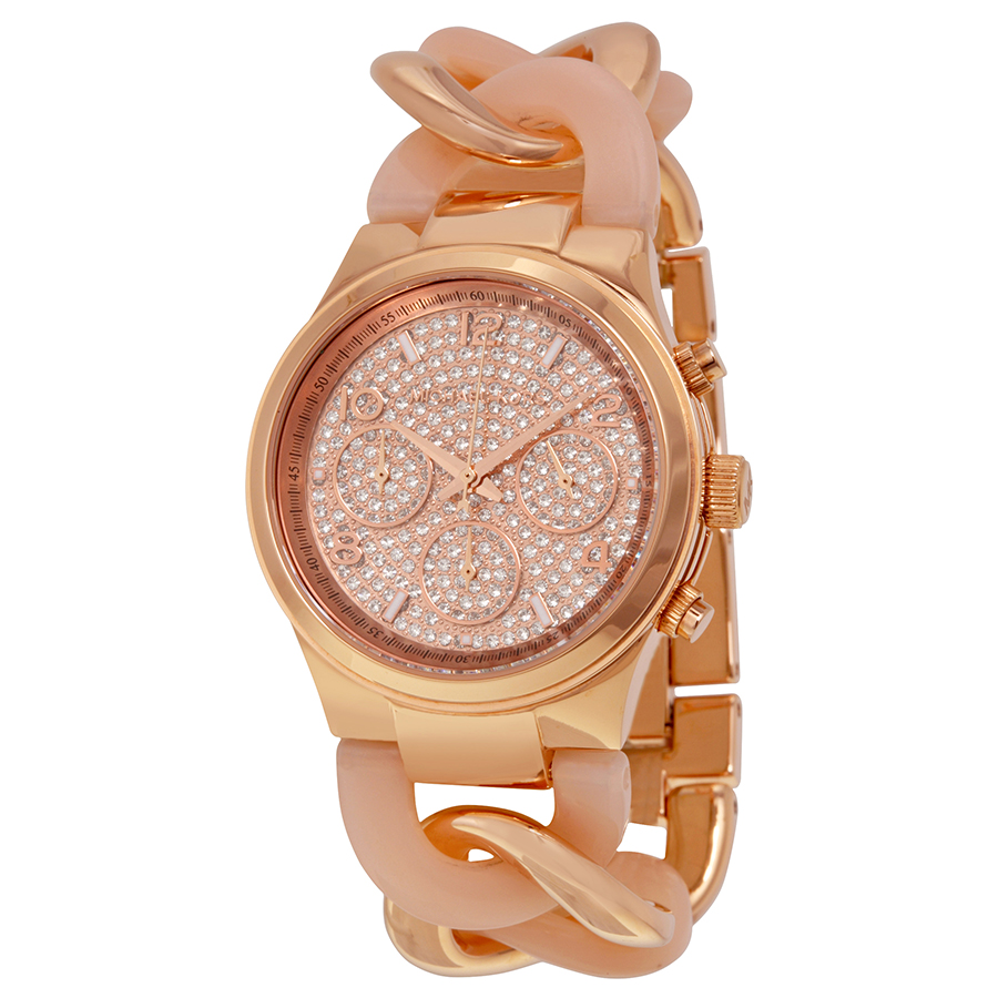 Michael Kors Runway MK4283 Imitation Fashion Trendsetter 36mm Gold-Plated Stainless Steel Automatic Watch