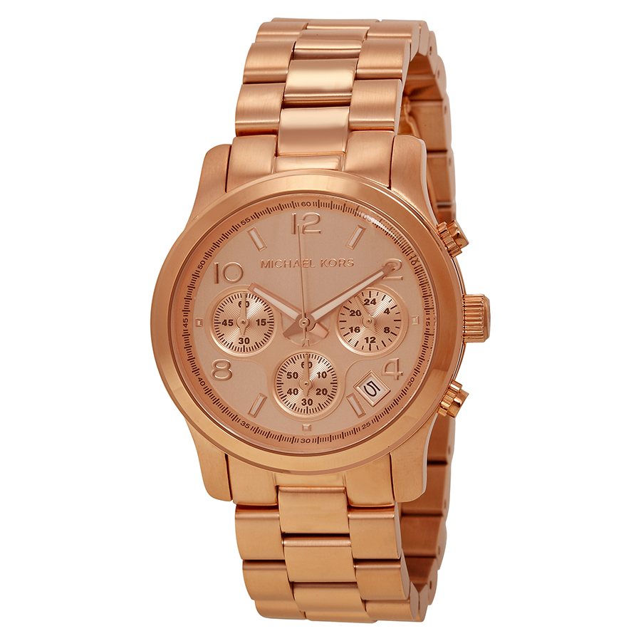 Michael Kors Runway MK5128 Imitation Fashionable Rose Gold Quartz Watch