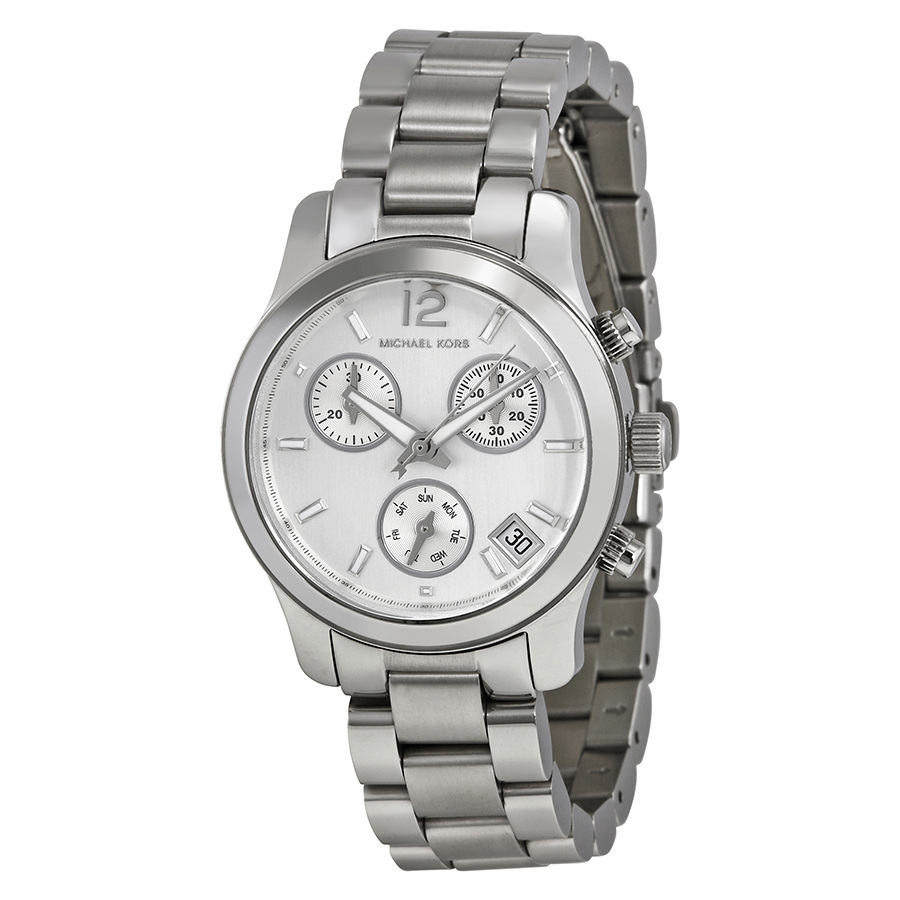 Michael Kors Runway MK5428 Imitation Watch, Swiss quartz, Stainless steel case, Polished silver dial