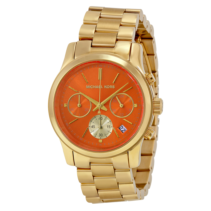 Michael Kors Runway MK6162 Imitation Lady's Watch - 34mm Goldtone Rose Gold Case & Band