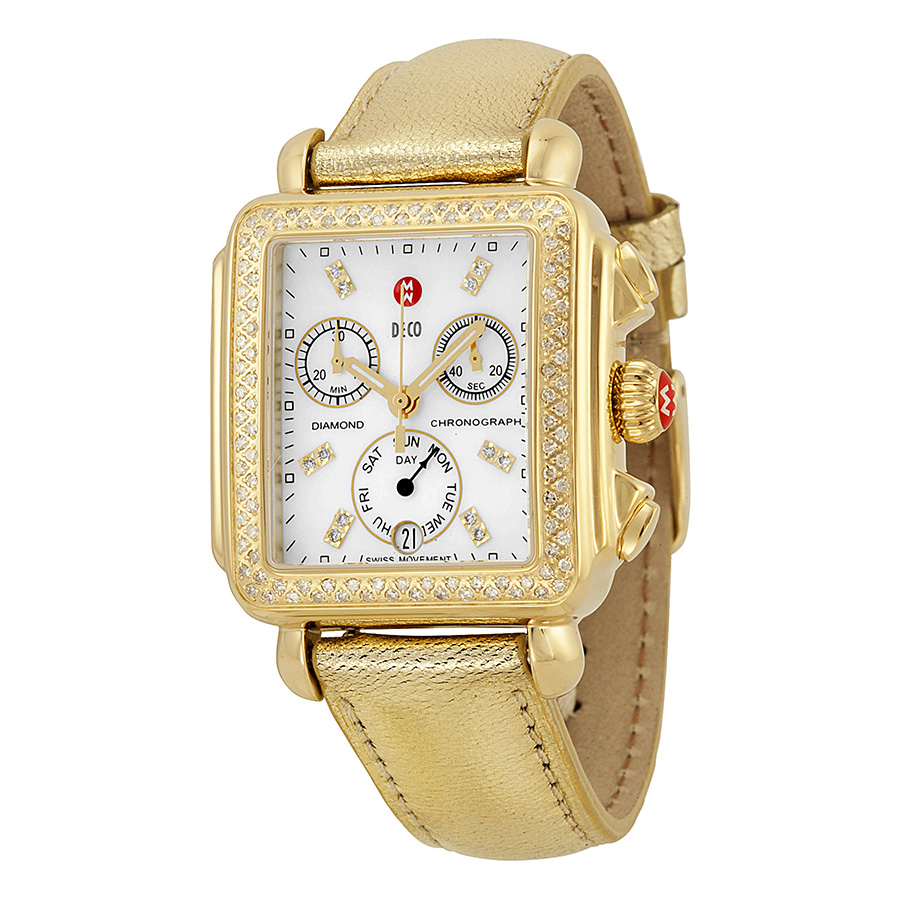 Michele Deco MWW06P000198 Clone Automatic Silver Case Jet Black Dial Ladies Watch