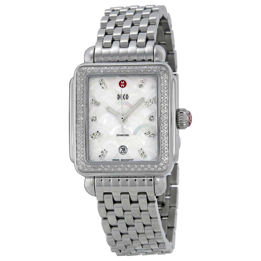 Deco Michele MWW06T000075 Automatic Stainless Steel Gold Accents Ladies Watch