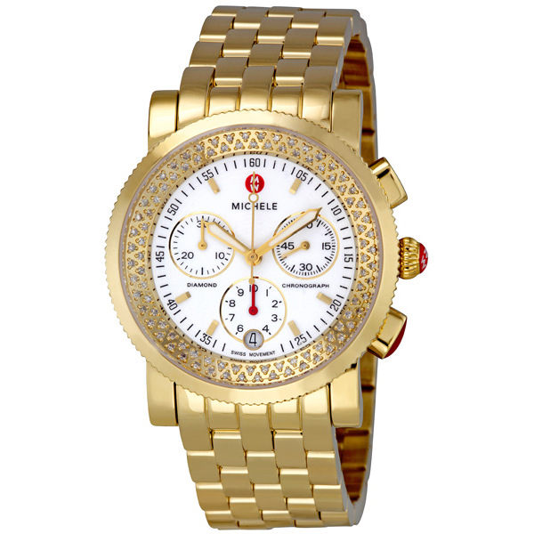 Michele Gold-Plated Stainless Steel Watch: Classic Elegance, Automatic Movement