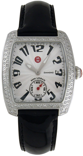 Classic Michele MWW02A000011 Imitation Watch - Silver Tone Case, Black Crystal Face, Quartz Movement