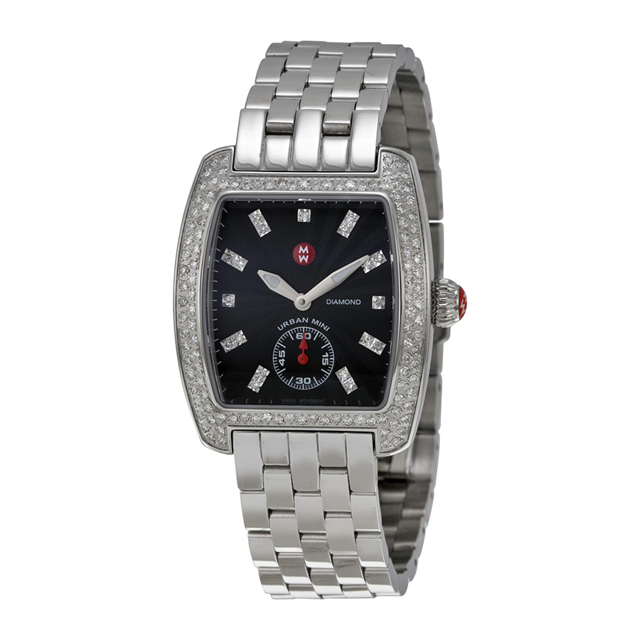 Michele Swiss Automatic Watch with Mother of Pearl Dial & Diamonds