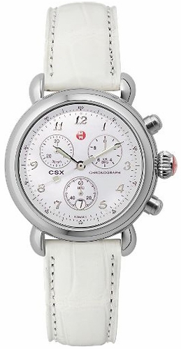 Michele MWW03C000033 Imitation Gold Tone Casual Watch - Quartz, Round Face, Bezel Set gemstones