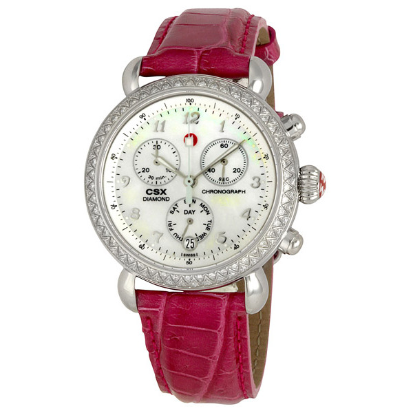 Quartz Timepiece Michele MWW03M000021 - Stainless Steel Case, Silver Dial, Water Resistant