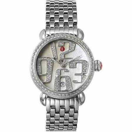 Michele MWW03T000020 Steel Watch with Silver Dial & Roman Numerals