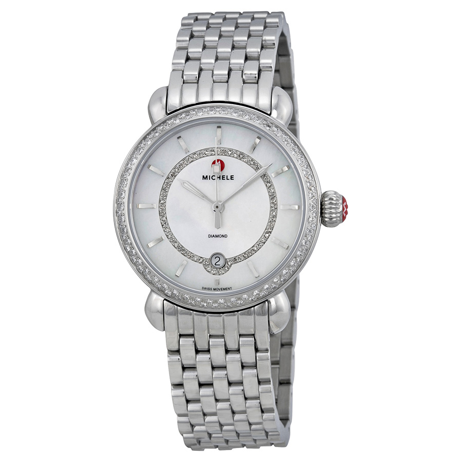 Michele MWW03T000035 Opaline Mother Pearl & Diamond Elegance Watch