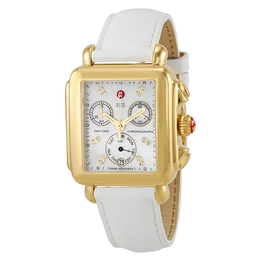 Michele Elite Gold-Tone Stainless Steel Automatic 42mm Classic Watch