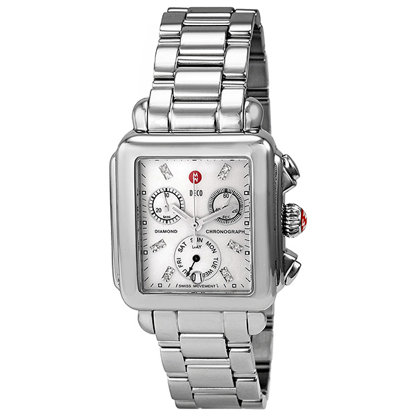Michele MWW06P000101 Pearl Mother Watch - Elegant Gold Case Automatic Ladies' Timepiece