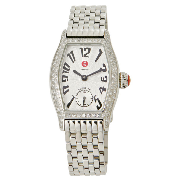 Michele MWW08A000186 White Enamel Ladies Watch - Elegant and Graceful Design