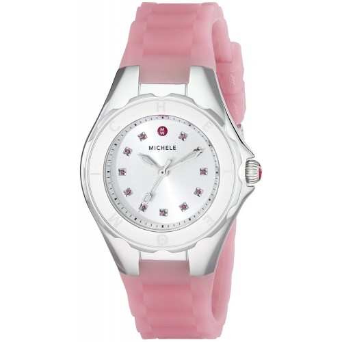 Michele MWW12P000008 Elegance Solar White Topaz Accents Watch