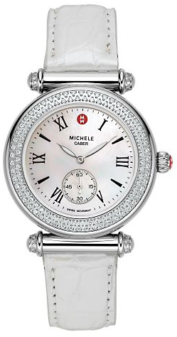 Michele MWW16A000005 Imitation Swiss Quartz Timepiece with Silver Dial